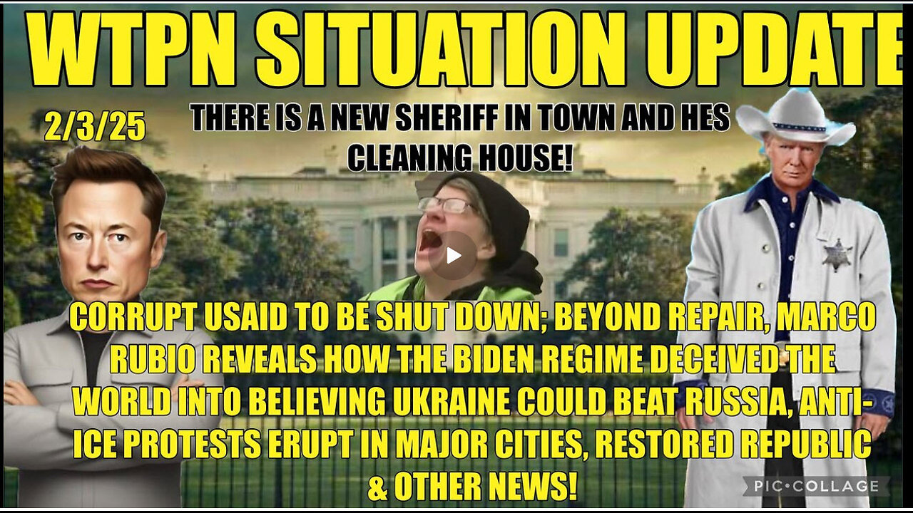 WTPN SIT/UP USAID to be shut down, Russia/Ukraine war, anti-ice protests & more.