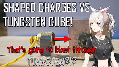 Can the toughest metal stand up to a shape charge?! || High Speed Ballistics react