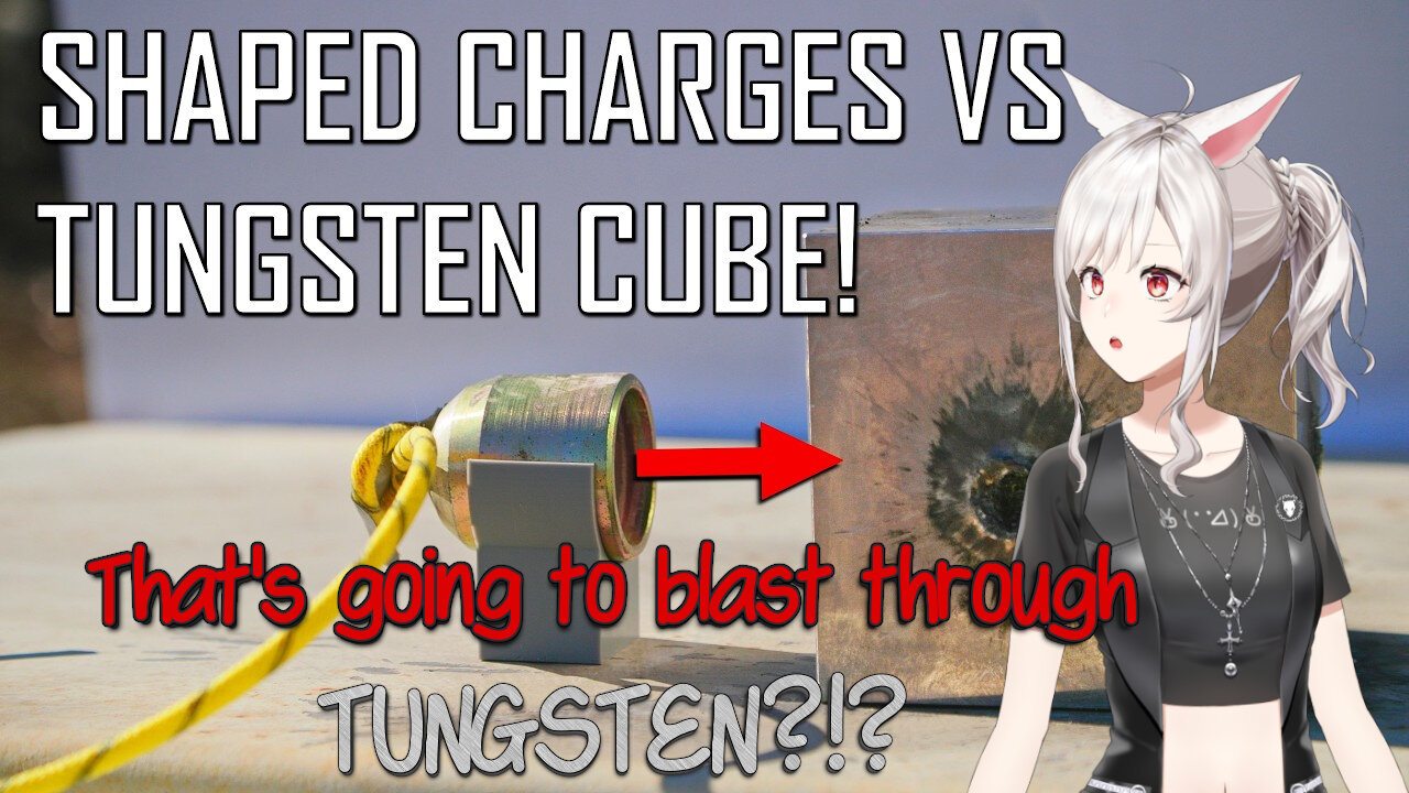 Can the toughest metal stand up to a shape charge?! || High Speed Ballistics react