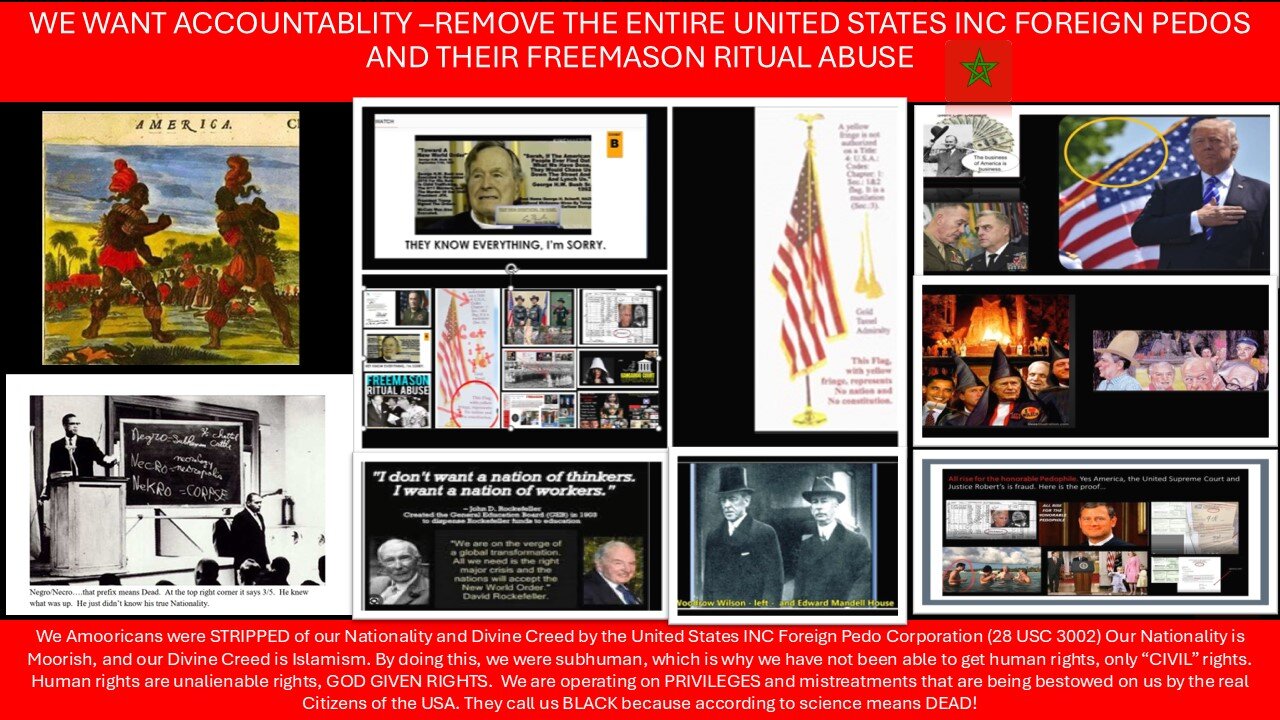 WHY DID THE USA INC STRIP THE MOORS FROM AMERICA OF THEIR NATIONALITY AND DIVINE CREED?