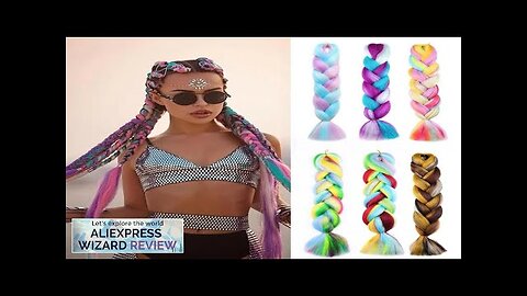 Jumbo Braiding Hair Rainbow Colors Extensions Fiber Mix Four Silky Colorful Twist Review