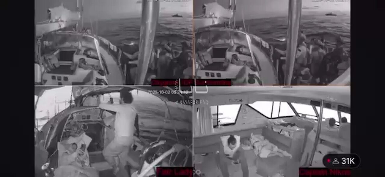 Israeli Seals board the 13th of about 48 boats of the Gaza Flotilla.