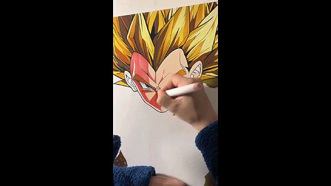 Drawing a Vegeta Ssj 1