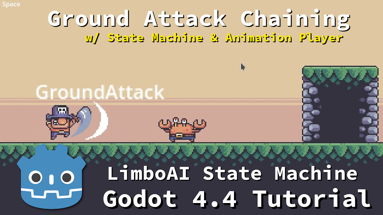 Ground Attack Chaining & Collisions with Animation Player & State Machine ~ Godot 4.4 Tutorial