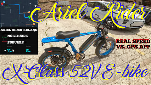 ARIEL RIDER X-CLASS 52V E-BIKE | SPEEDOMETER vs GPS APP - DUAL RESULTS | GUSTY RIDE ALONG IN CHICAGO