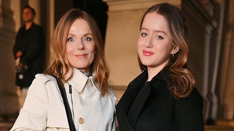 Geri Halliwell & Daughter Shine at Burberry