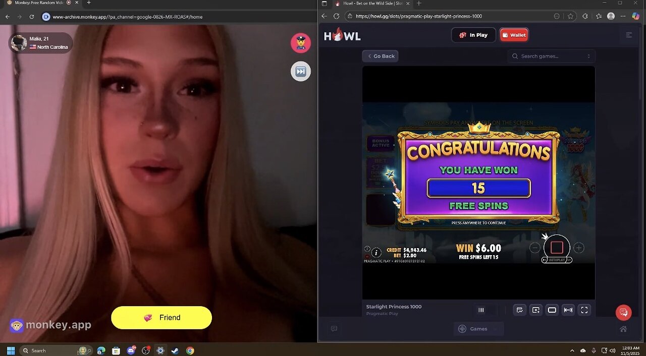 MONKEY GAMBLING SIGN UP FOR HOWL 11.04.25 Stackswopo full live stream