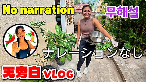 Cambodian village girl cooking sour chicken soup