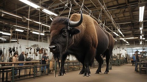 See How the Incredible Buffalo Factory Works - Modern Buffalo Meat Processing Process.