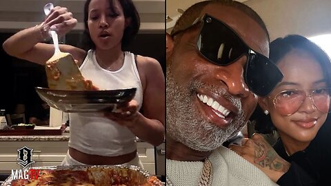 Deion Sanders "GF" Karrueche Makes Lasagna For The 1st Time In Years! 👩🏽‍🍳