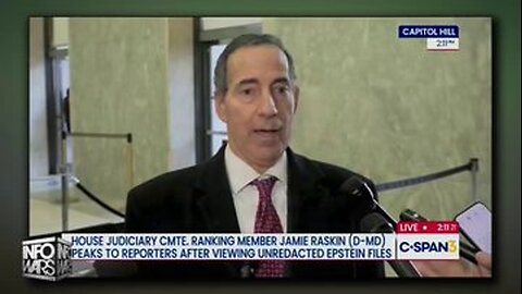 VIDEO: Rep. Jamie Raskin Claims Unredacted Epstein Files Incriminate The Presiden