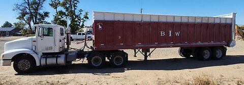 For Sale-Separately 1991 Int 9100 or BIW Burley Iron Works Live Floor Trailer