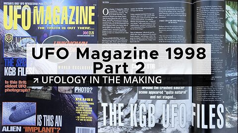 #4 RETRO UFOs - UFO Magazine (1998) KGB UFO - PART 3