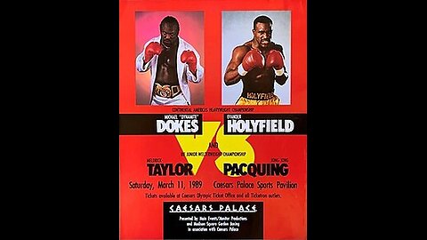 Evander Holyfield vs Michael Dokes - Mar 11 1989 - Caesars Palace, Las Vegas, NV **ITV REBROADCAST**