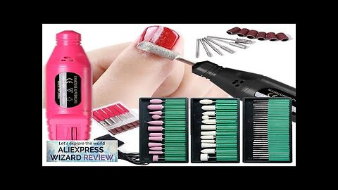 Professional Electric Nail Drill Machine Manicure Tools Pedicure Drill Set Portable Nail Review