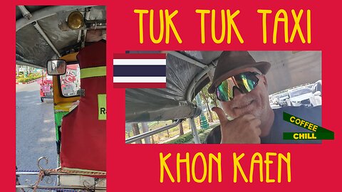 Khon Kaen - Tuk Tuk Taxi Ride - from the Railway Station to Central Plaza - Isan Thailand #tuktuk TV