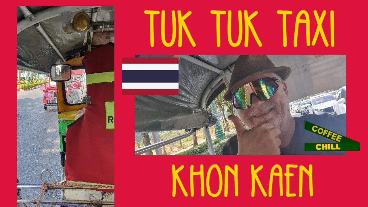 Khon Kaen - Tuk Tuk Taxi Ride - from the Railway Station to Central Plaza - Isan Thailand #tuktuk TV