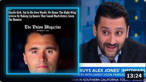 BREAKING: Bloomberg-Backed The Onion Announces Plan To Steal Charlie Kirk's Identity & Misrepresent Him With Fake Quotes That Will Be Broadcast On Hijacked Infowars!