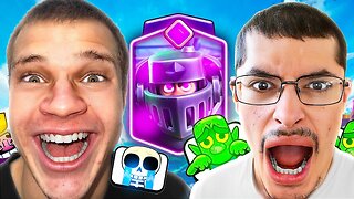 Trolling Streamers Using NO SKILL DECKS in Clash Royale