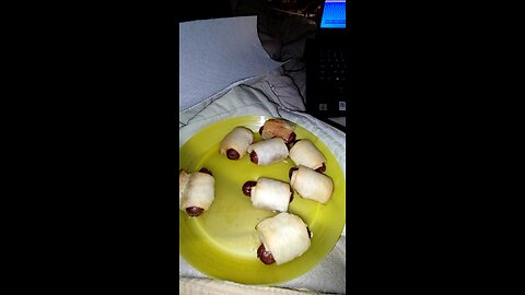 Eating Hebrew National Beef Franks In A Puff Pastry Blanket, Dbn, MI, 11/27/25