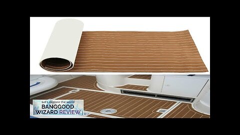 Eluto 2400x900x6mm EVA Foam Light Brown Boat Flooring Faux Teak Decking Sheet Review