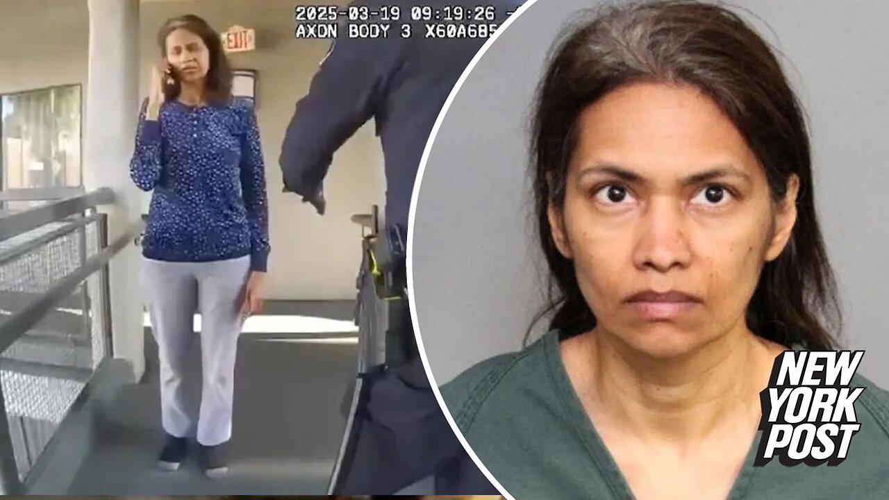 Zombie-like mom downs pills and calls cops after allegedly slitting son's throat