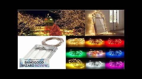 4M 40 LED Silver Wire Fairy String Light Battery Powered Waterproof Xmas Review