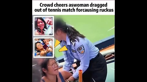 Woman disrupts Shanghai tennis match, flaunts Swedish passport before dramatic exit. #shanghai #japd