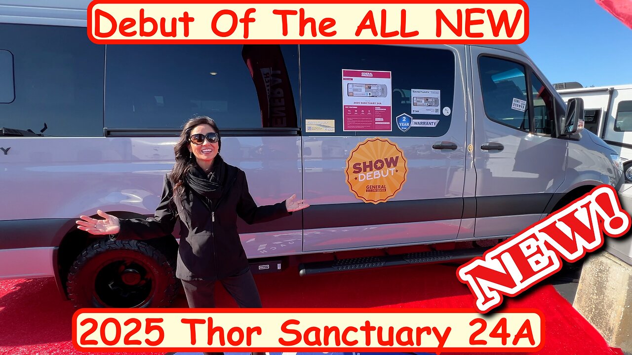 Video Debut Of The ALL NEW 2025 Thor Sanctuary 24A B-Class RV - Mercedes Chassis