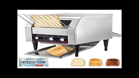 VEVOR 300 Slices/Hour Commercial Conveyor Toaster2200W Stainless Steel Heavy Duty Review