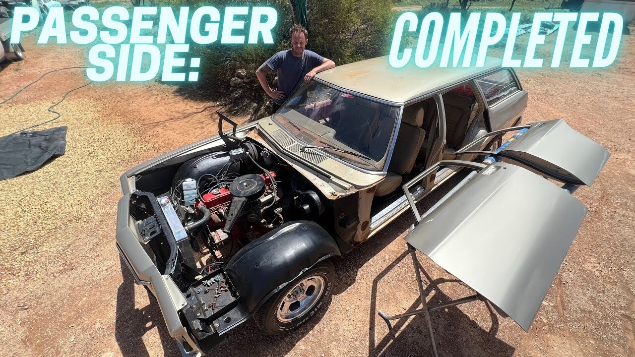 TRYING to get IT DONE without being WASHED AWAY - HJ WAGON BEATER BUILD EP 20