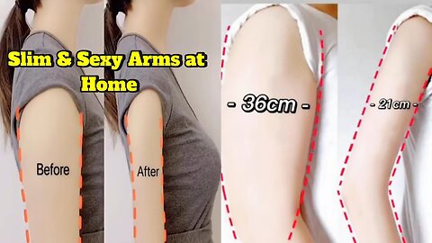 💪 Get Toned Arms Fast | Reduce Arm Size from 36cm to 21cm at Home – No Equipment
