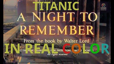 🎬 A Night to Remember (1958) — IN REAL COLOR — FULL MOVIE