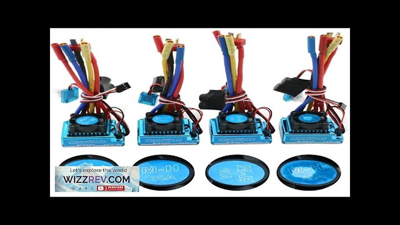 Waterproof 45A 60A 80A 120A Brushless ESC Electric for 1/8 1/10 1/12 Review