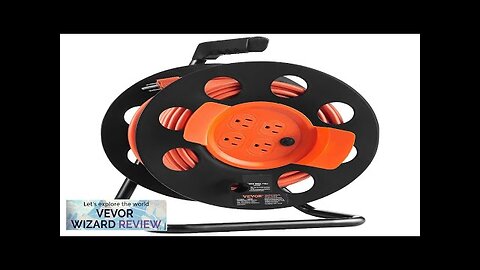 VEVOR Extension Cord Reel 100FT with 4 Outlets and Dust Cover Heavy Review