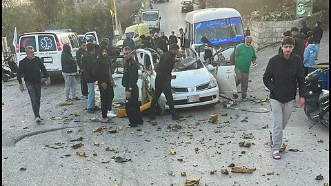 One killed and eight injured in a drone attack on a vehicle in the village of A-Tiri