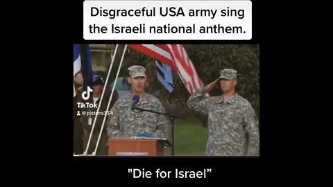 U.S. Army sings the pledge of Allegiance to Israel, Disgraceful!