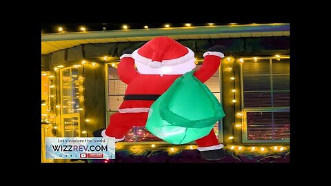 Jenaai 4 ft Christmas Inflatable Santa Claus with Build in LED Light Review