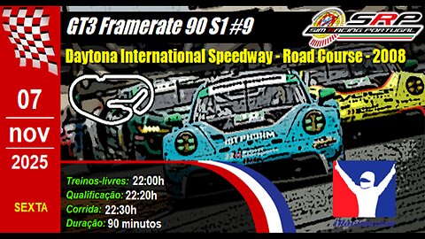 🇵🇹 [iRacing Live] 🇵🇹 GT3 Framerate 90 S1 @ Daytona International Speedway - Road Course - 2008