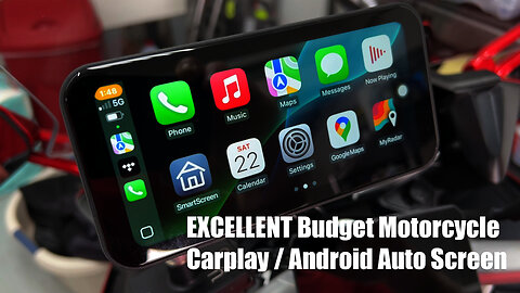 LAMMTO RC15 Motorcycle CarPlay Android Auto Smart Screen Review EXCELLENT BUDGET Option