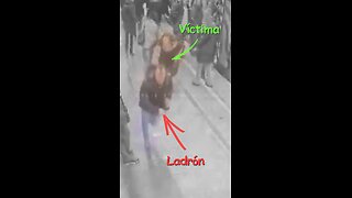 Ladrón intenta robar a una mujer en el metro, pero otro pasajero lo detiene