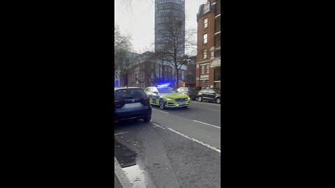 Police Motorcycles in London speeding