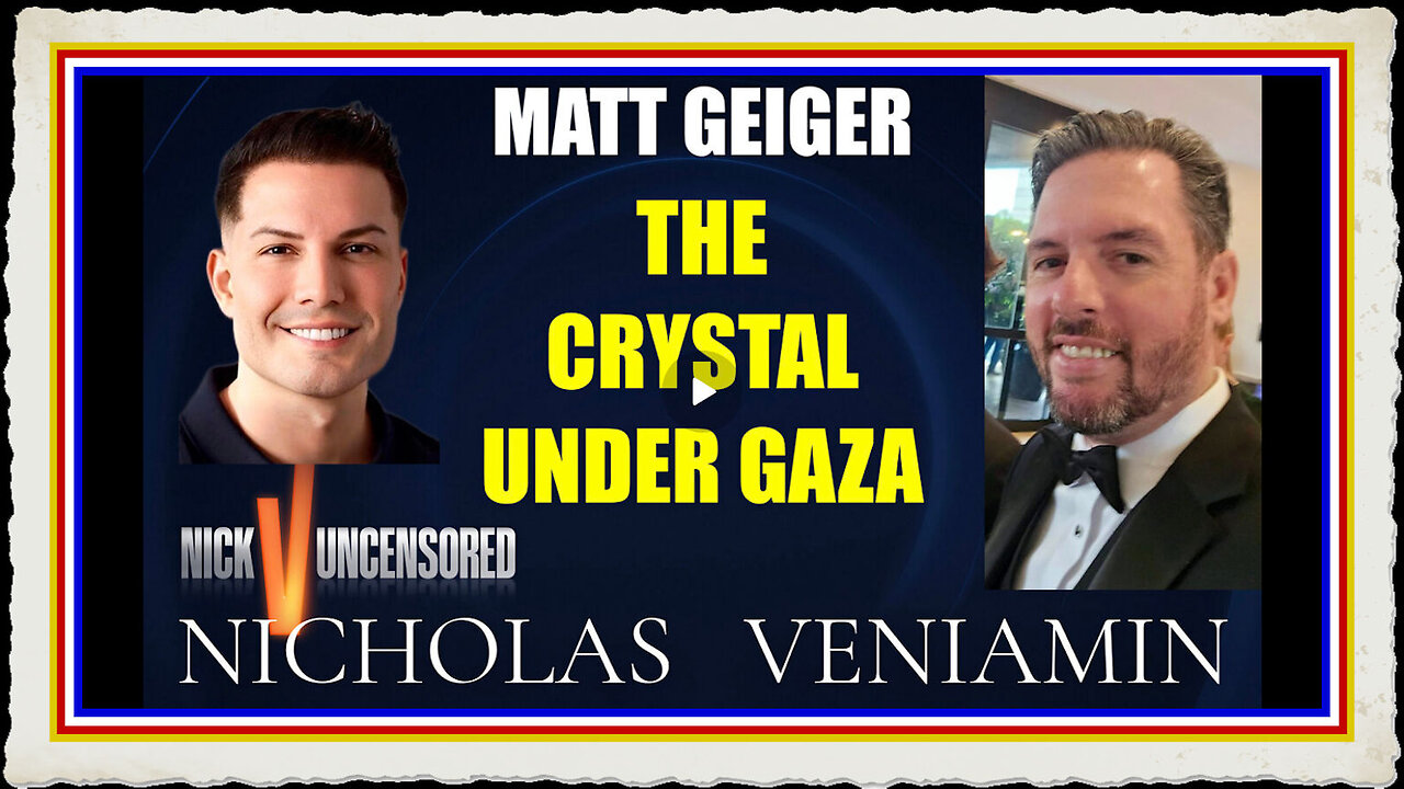 Matt Geiger Discusses The Crystal Under Gaza with Nicholas Veniamin