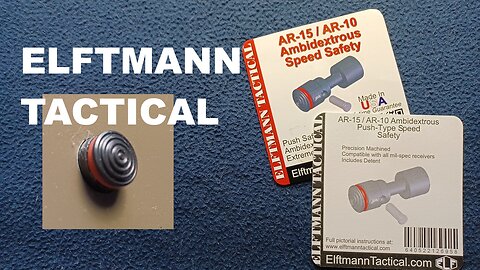 ELFTMANN TACTICAL AR-15/AR-10 Ambidextrous Speed Safety, Push-Type, Drop in Replacement