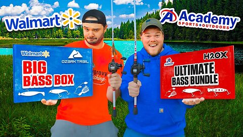 AYO Fishing vs. Smalls: $25 Store Brand Fishing Challenge - Walmart vs. Academy Showdown!