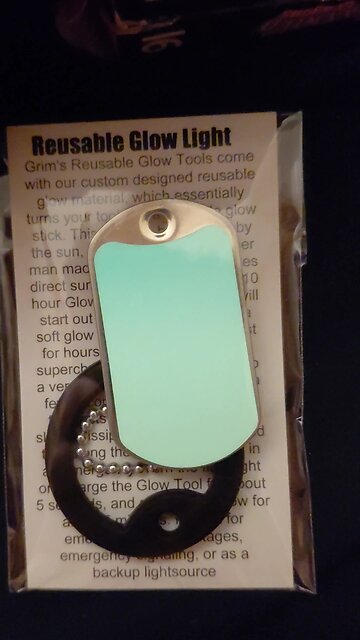 Grim reusable glow light test