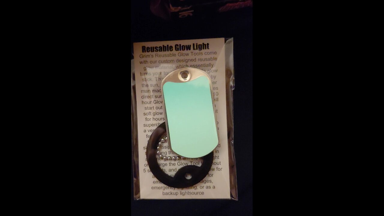 Grim reusable glow light test