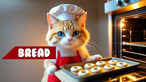 Kathy the Baking Cat: A Pawsome Bread-Making Adventure #cutecat #catlover