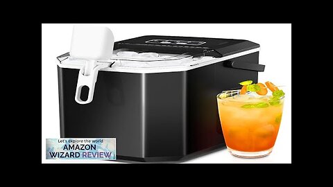 ZAFRO Countertop Ice MakerPortable Ice Machine with Carry HandleSelf-CleaningBasket Review