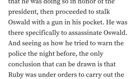 Rudy ordered to assassinate Oswald
